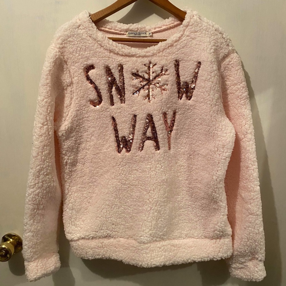 Fluffy “Snow Way” Sweater